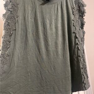 Daytrip Green Ruffled Blouse
